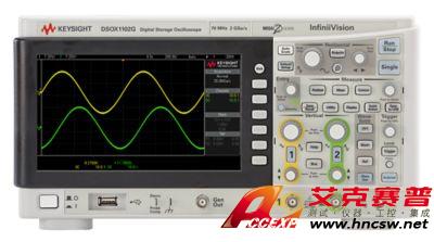 keysight是德 DSOX1102G 示波器：70/100 MHz，2 個模擬通道